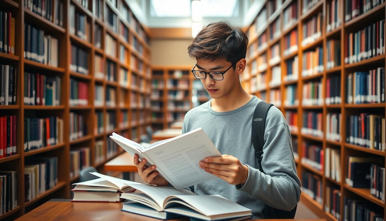 Student using online courses for flexible education