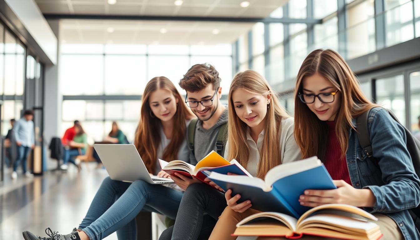 Student developing practical and academic skills